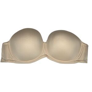 Wacoal tan lined strapless bra 38G 38DDDD